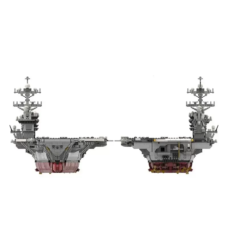 새로운 MOC 군사 무기 CVN-78 제럴드 항공모함 모델 맞춤형 블록 세트 조립 퍼즐 DIY 장난감 어린이 선물