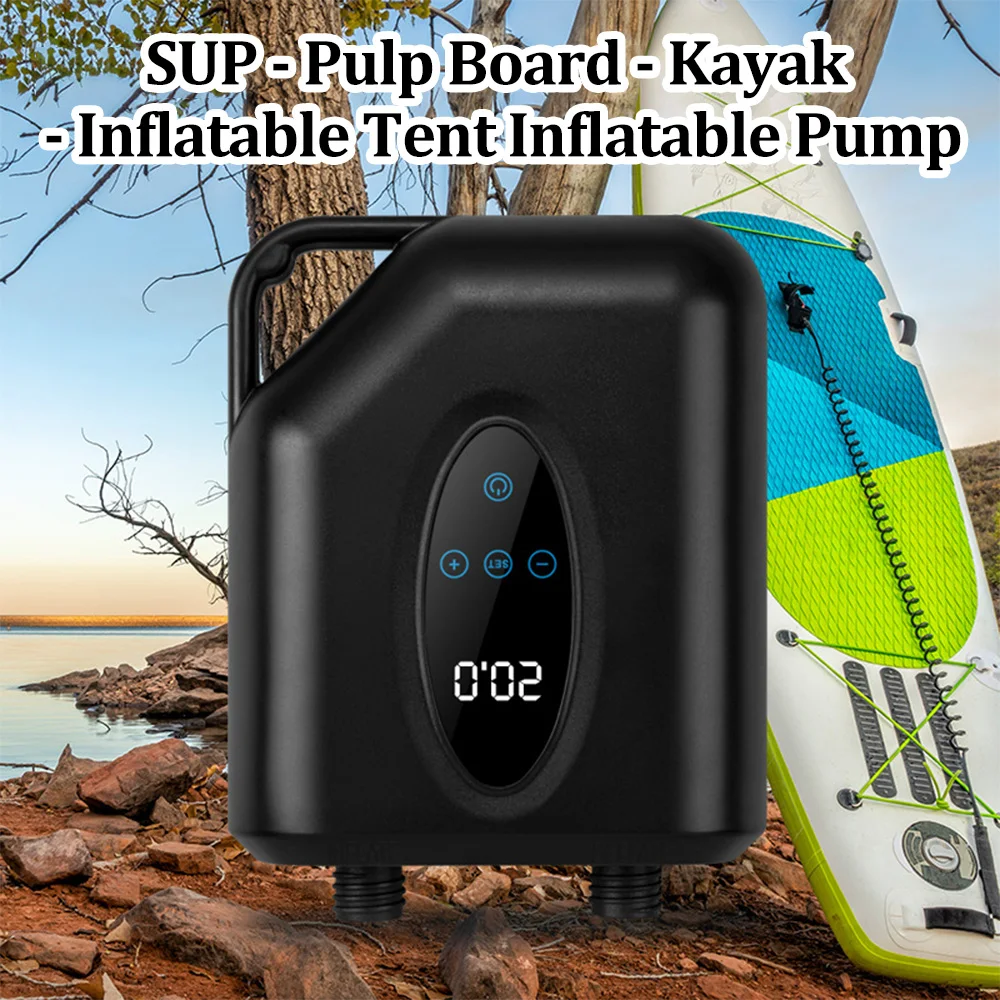 Electric Inflation Pump 20PSI High Pressure Smart SUP Air Pump Intelligent Dual Stage Inflation Deflation For Car Paddle Boards