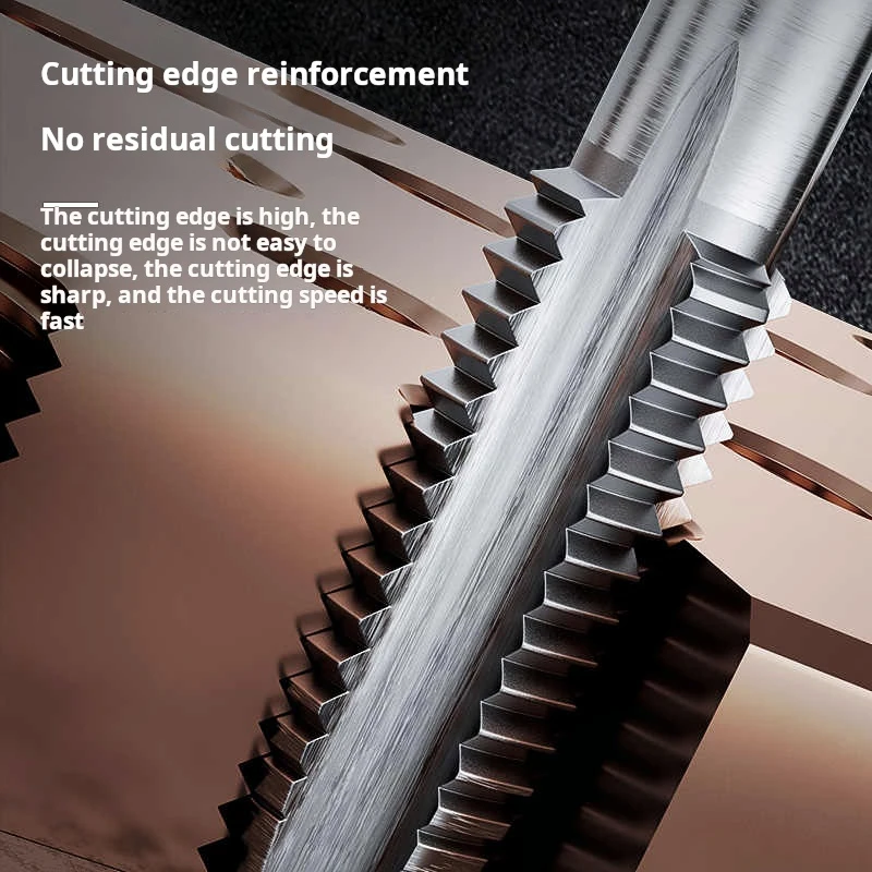 HSS Right Hand Thread Tap Machine Plug Tap Metric Screw Drill Thread Tool Set M2-M14 Hand Tools for Precision Machining