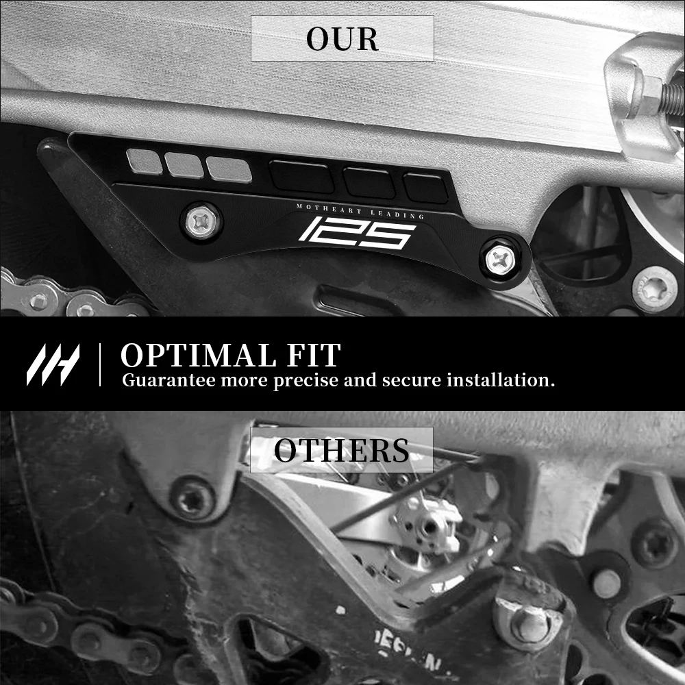 Rear Swingarm Impact Guard For 125 XC 2012‑2022 125 SX 2012‑2022 Chain Guide Protector Bolt‑on Motorcycle Accessories