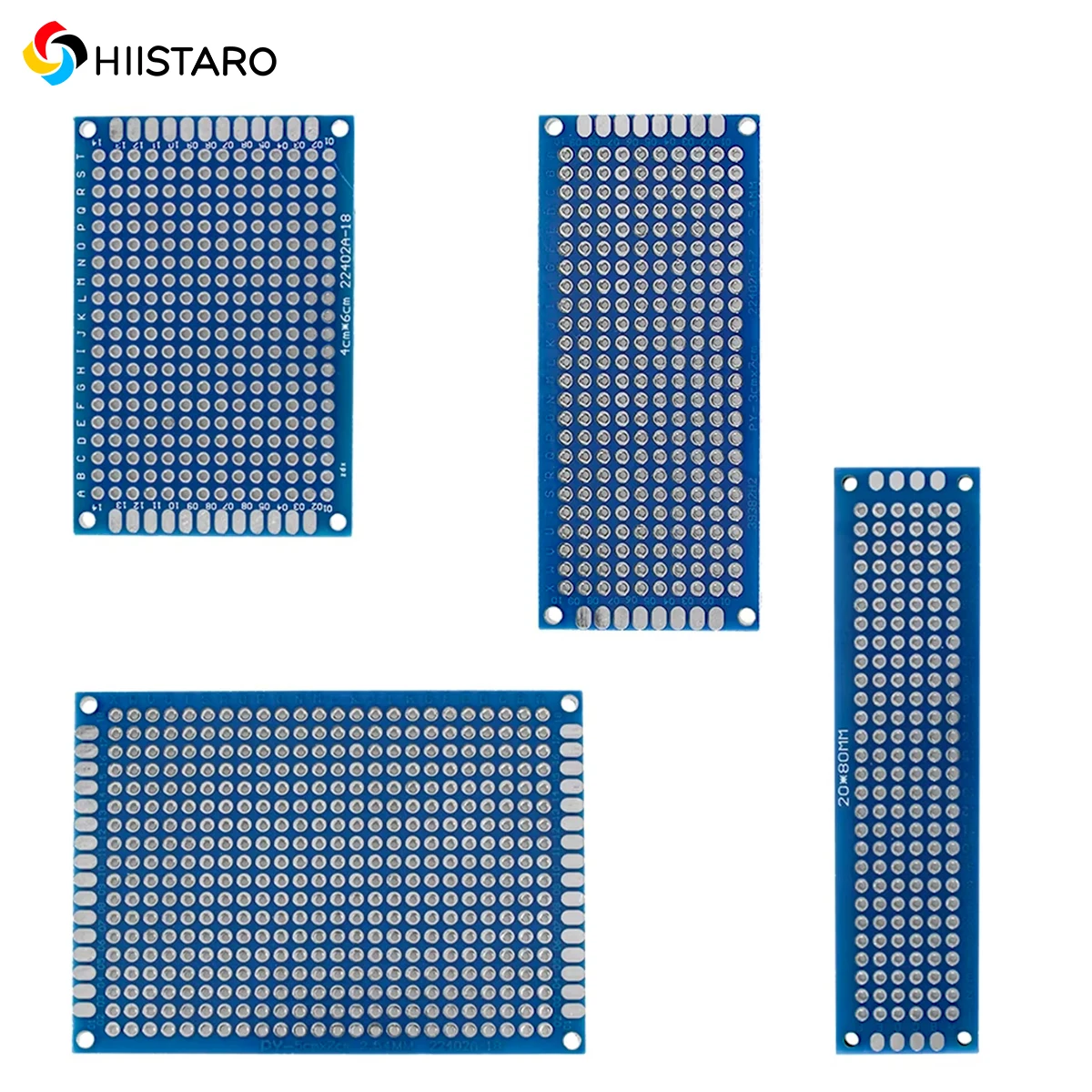 

20PCS/Lot Double sided PCB kit Board Breadboard 2x8 3x7 4x6 5x7cm Universal PCB Experiment Blue Prototype Circuit Boards Diy