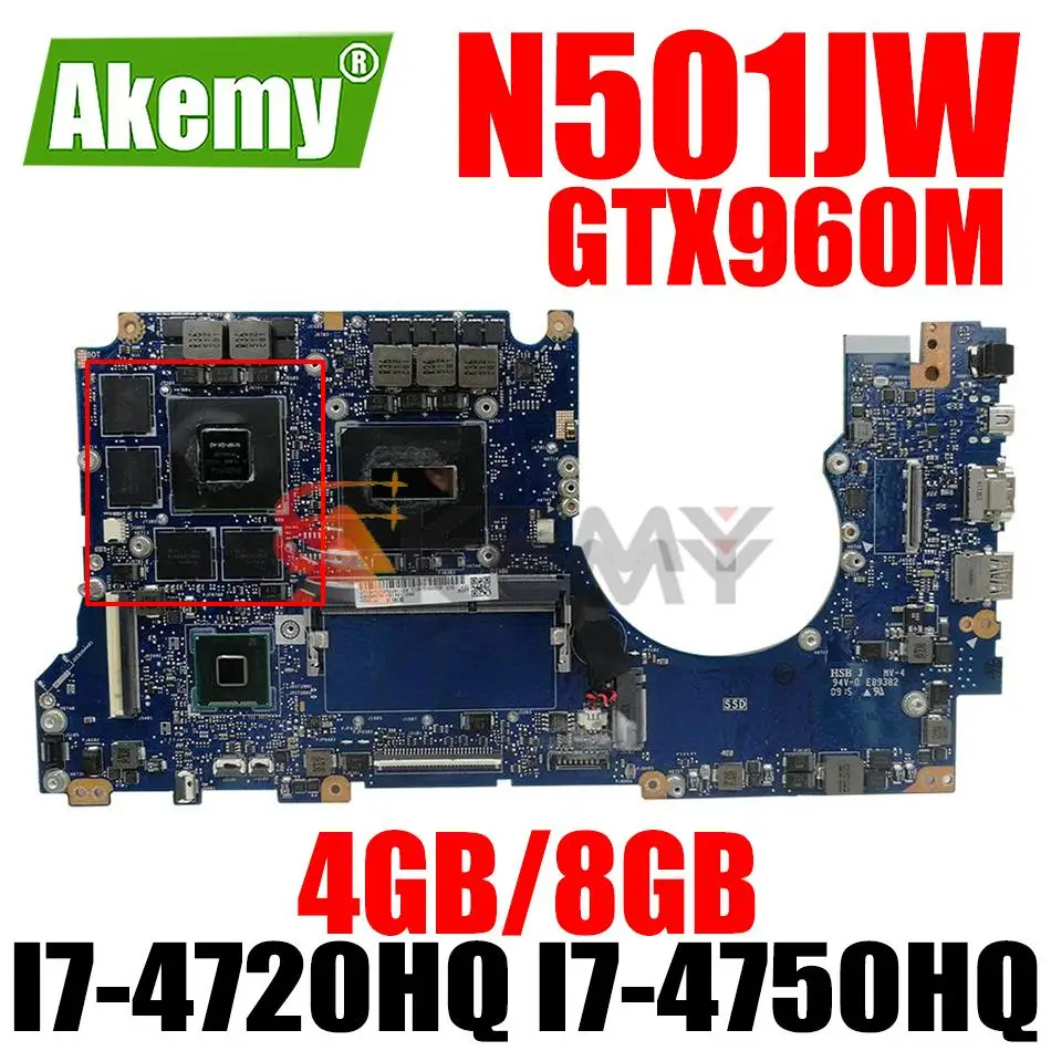 

Для ASUS UX501JW UX501J N501J G501J G501JW N550 N501JK N501JM N501JV N501JWR N56JW N76JW N501JZ материнская плата N501JW 100% протестировано