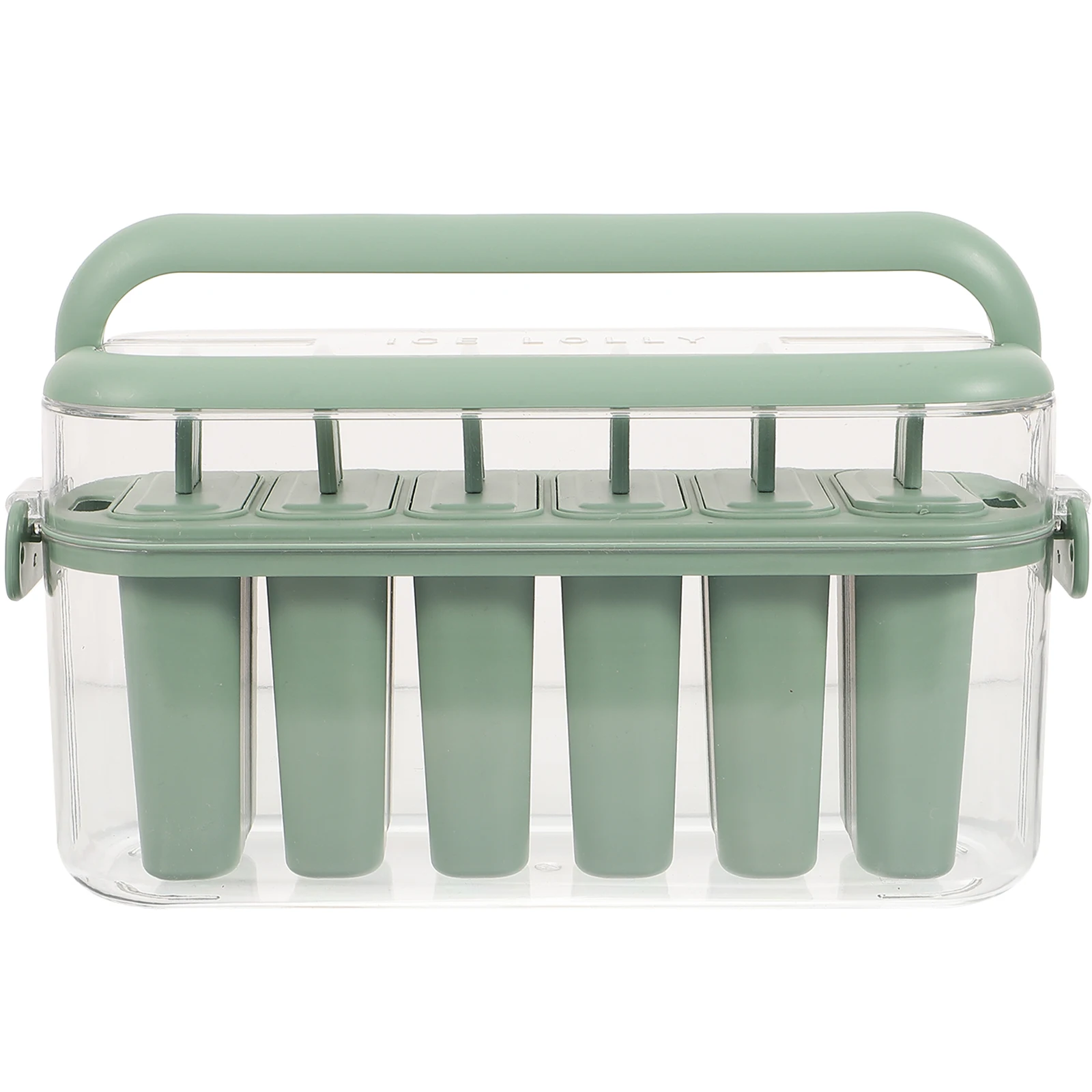 

Handheld Ice Cream Silicone Molds High Capacity Green Toddler Popsicle Mold Reusable Tubes Kids Summer Fun Camping Hiking