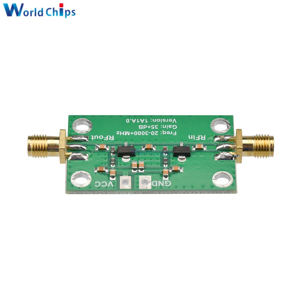 20-3000MHz Broadband RF Amplifiers 35dB Gain Low Noise LNA RF Broadband Amplifier Module 3.3-6V 150mA Amp Board