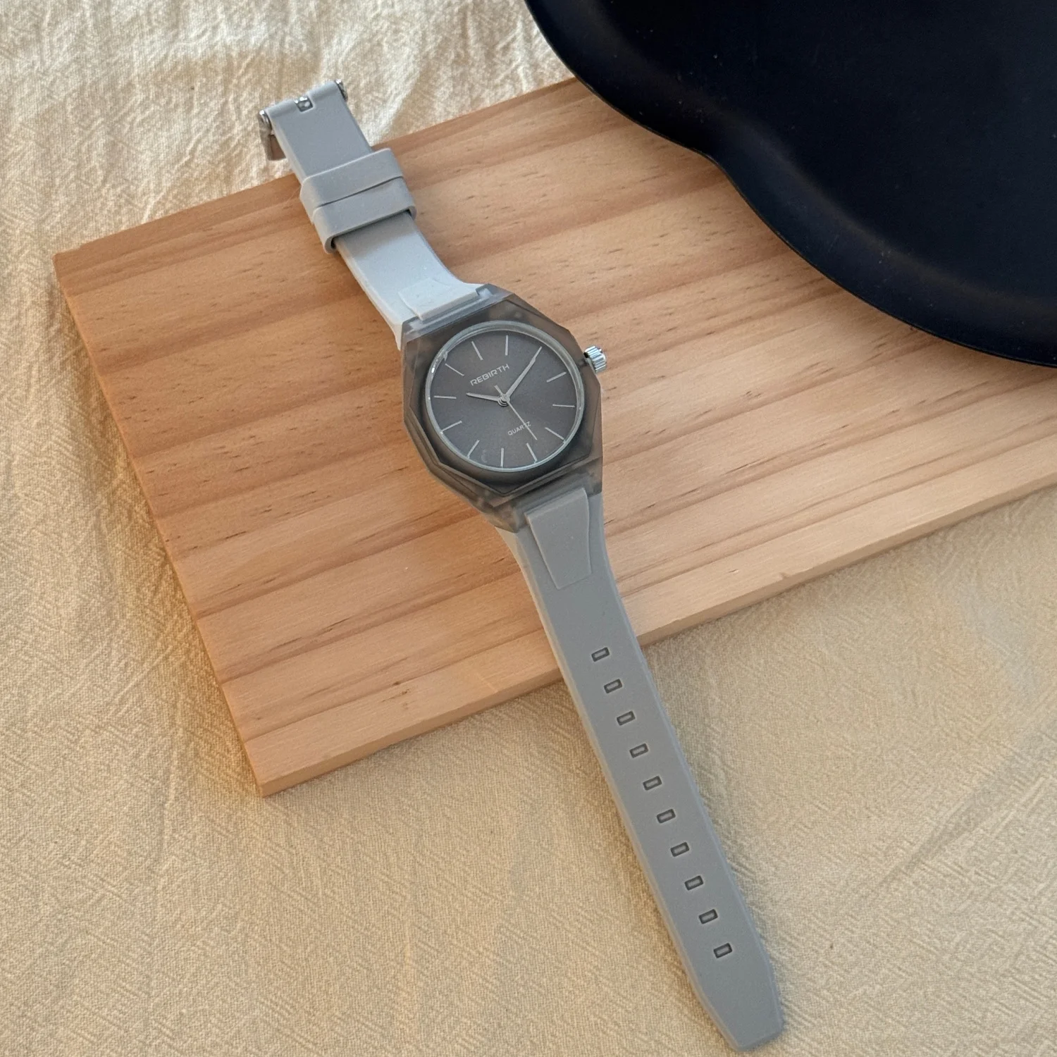 Modische Sport-Armbanduhr mit Silikonarmband, Analoger Quarzmechanismus, Schlichte Skala, Damen-Armbanduhren, Lässige Unisex-Uhren, Studenten- und Paaruhren – Detail 13