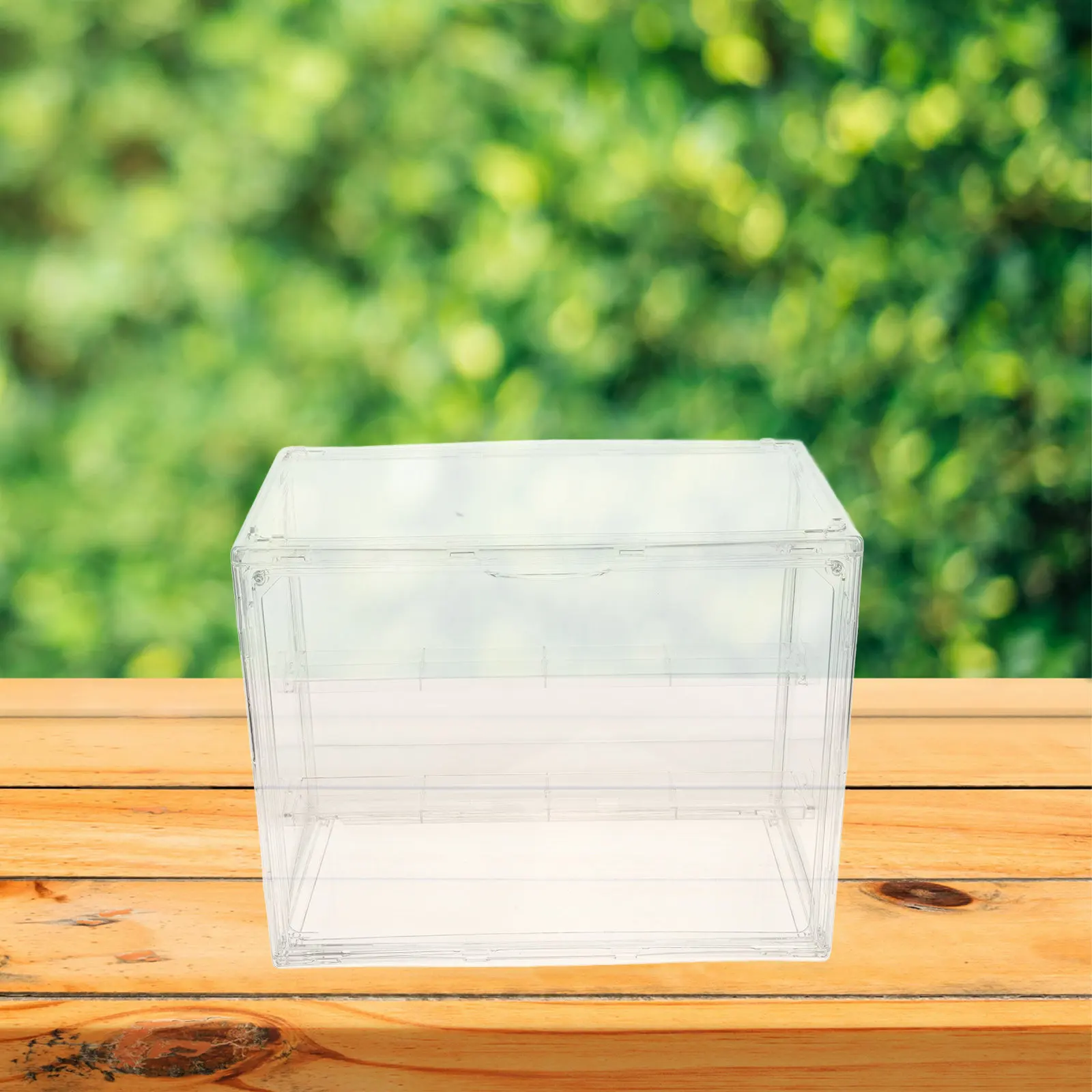 Clear Acrylic Case Action Figures Stackable Showcase With Door Tiered Display Stand For Collectibles – Transparent Miniature
