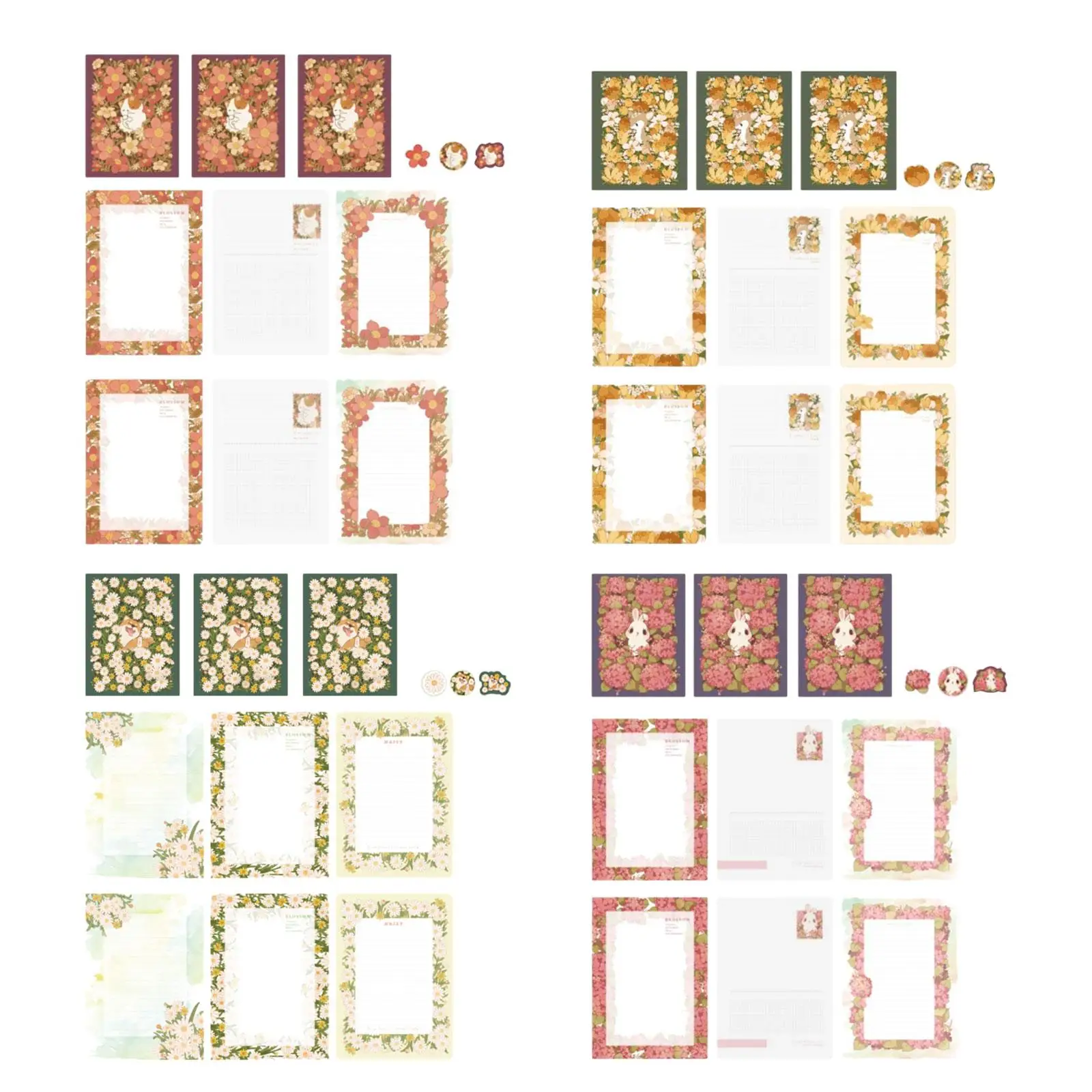 Writing Papers with Envelopes Stationery Paper Set for Wedding Invitations