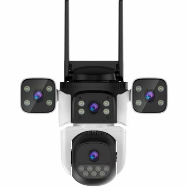 Cámara domo PTZ IP inalámbrica a todo Color, Monitor de bebé CCTV de seguridad para el hogar, 4 mp1440p, cuatro lentes, o-kam/IPC360HOME, detección humanoide AI