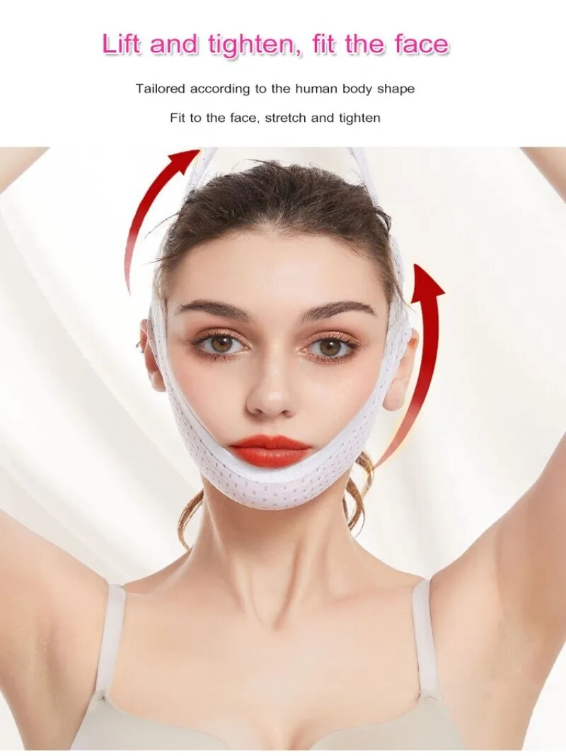 Sleeping face molding belt small v face bandage mask melon face lifting tight strap face double chin decree lines bite muscle