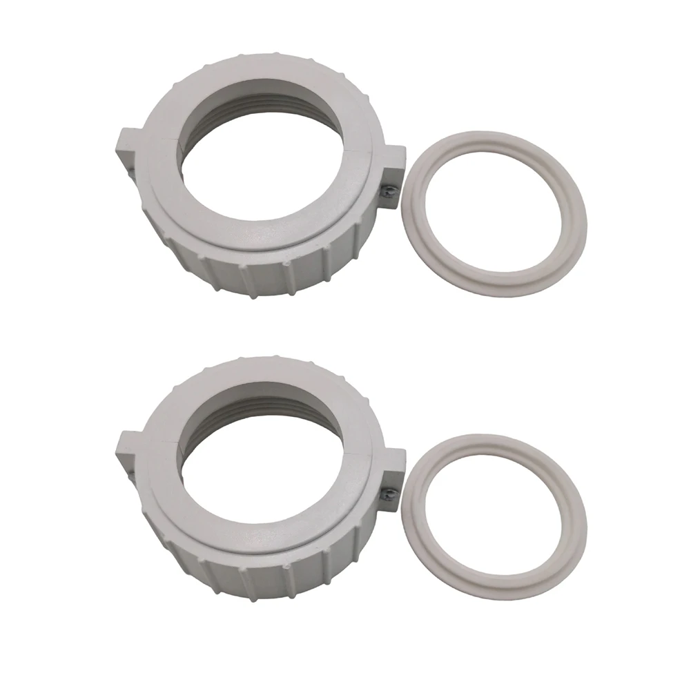 2 Split Nuts and 2 O Rings for Balboa For HydroQuip For Spa Heater Units Inner Diameter 5.1 cm High Temp Resistant