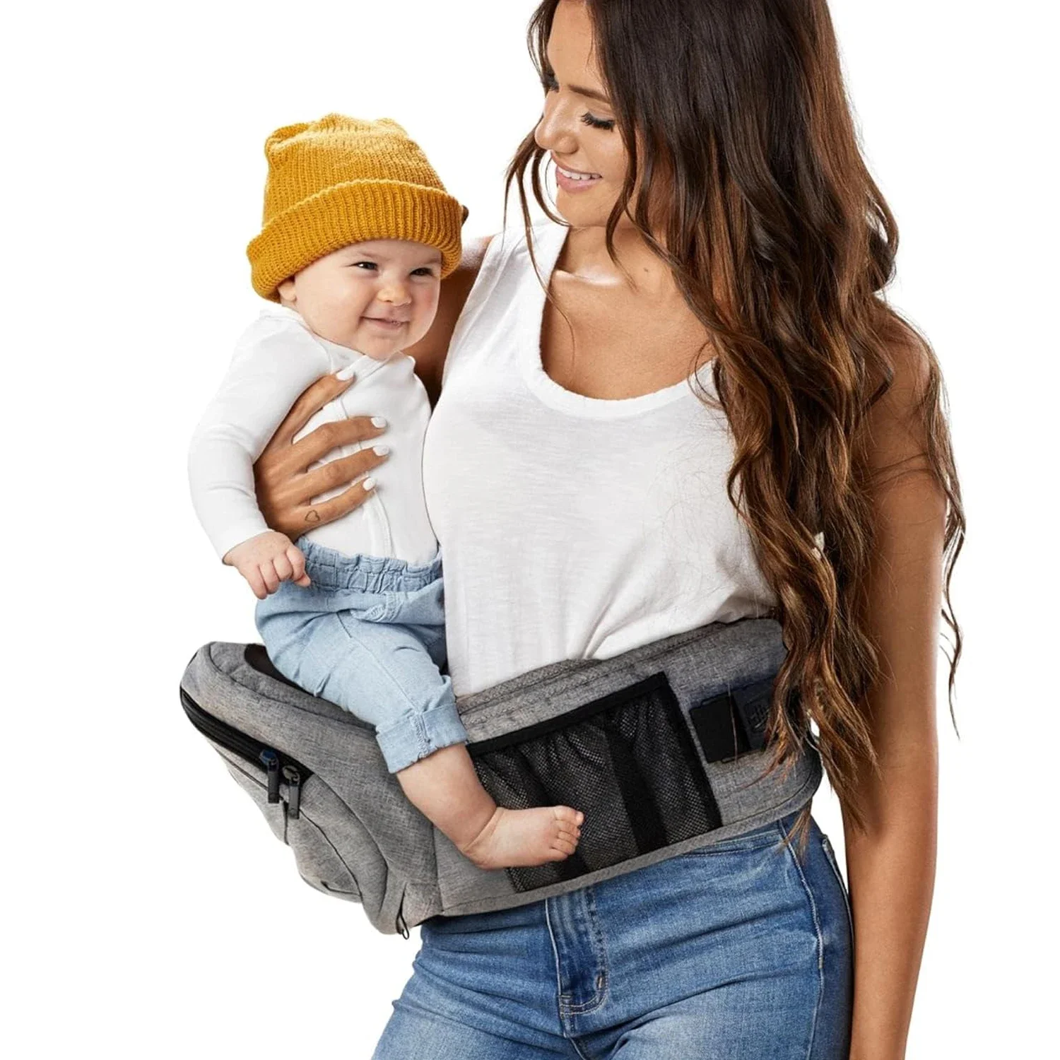 

Factory Hip Seat Baby Carrier with Storage Bag and Stool Shoulder Convertible Wrap Sling Infant Toddlers Baby Hip Seat Carrier