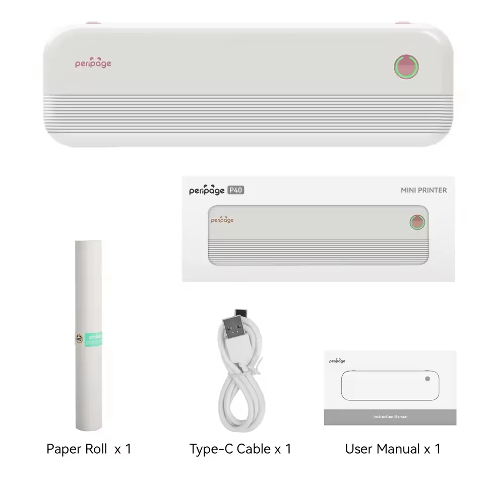 Portable Mini A4 Printer No Ink Printing A40 Bluetooth Thermal Printer for Phone PC Tattoo Stencil Printer Transfer Copier Paper