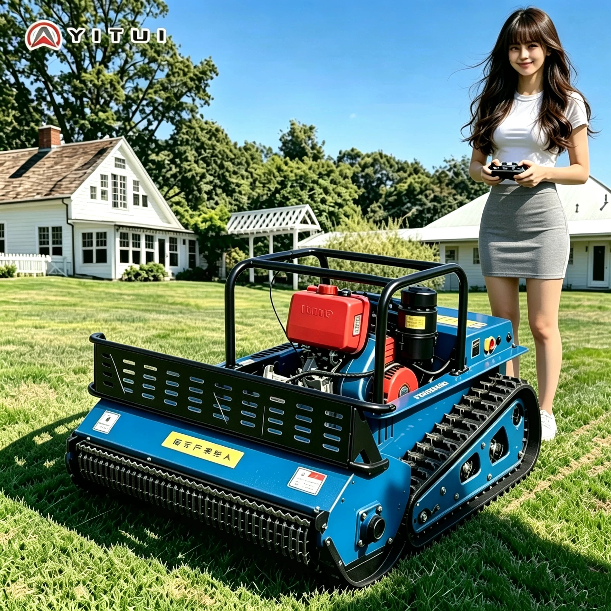 Hot Selling Lawn Mower Ce Certified Self Propelled Adjustable Cutting Height High Efficiency For Lawn Grass Trimming Customized