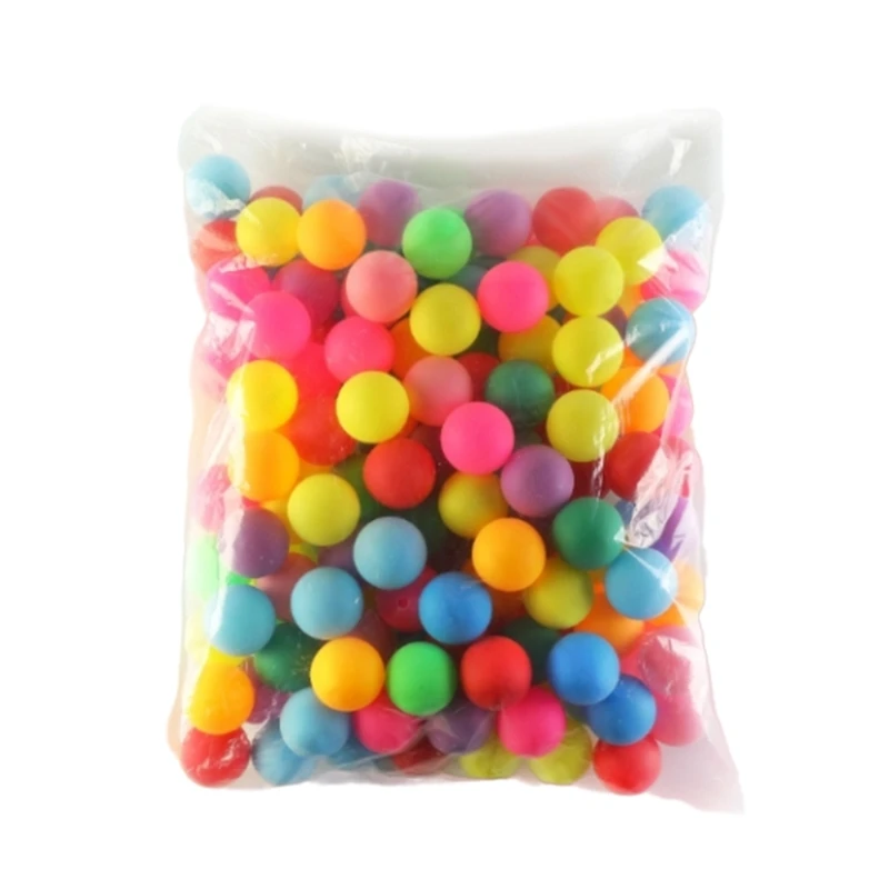 50Pcs Colorful Table Tennis Ball Plastic Colored Pingpong Ball Washable Game Ball for Art and Craft, Party Decoration