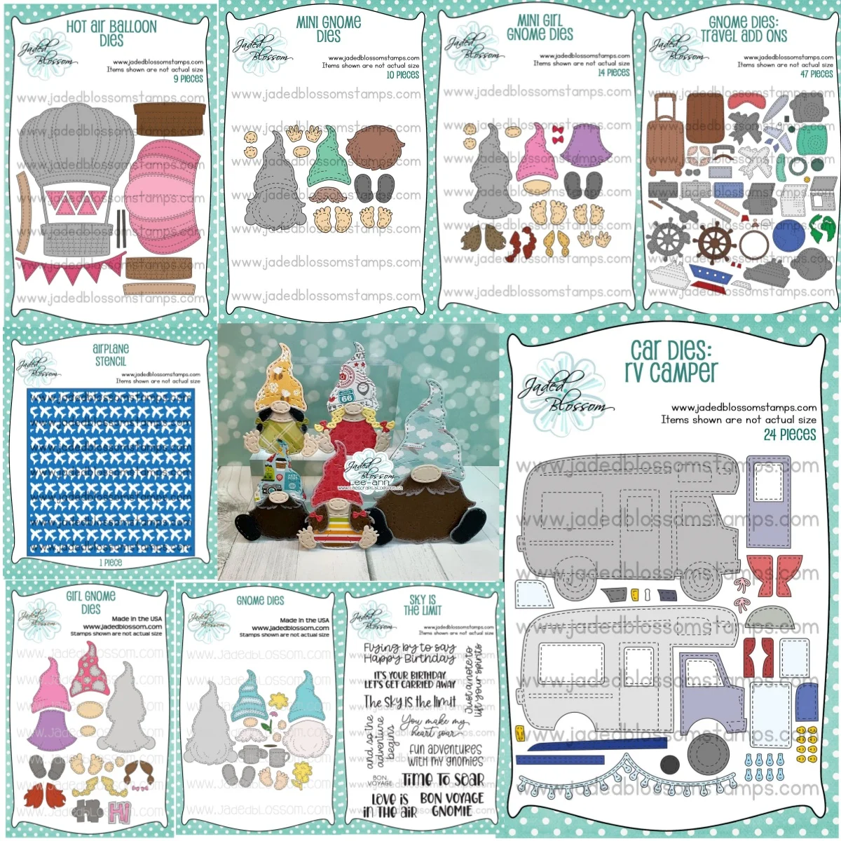 Travel Tool Hot Air Balloon airplane Set Clear Stamps Metal Cutting Dies Stencil for DIY Making Card Scrapbook Craft Supplies