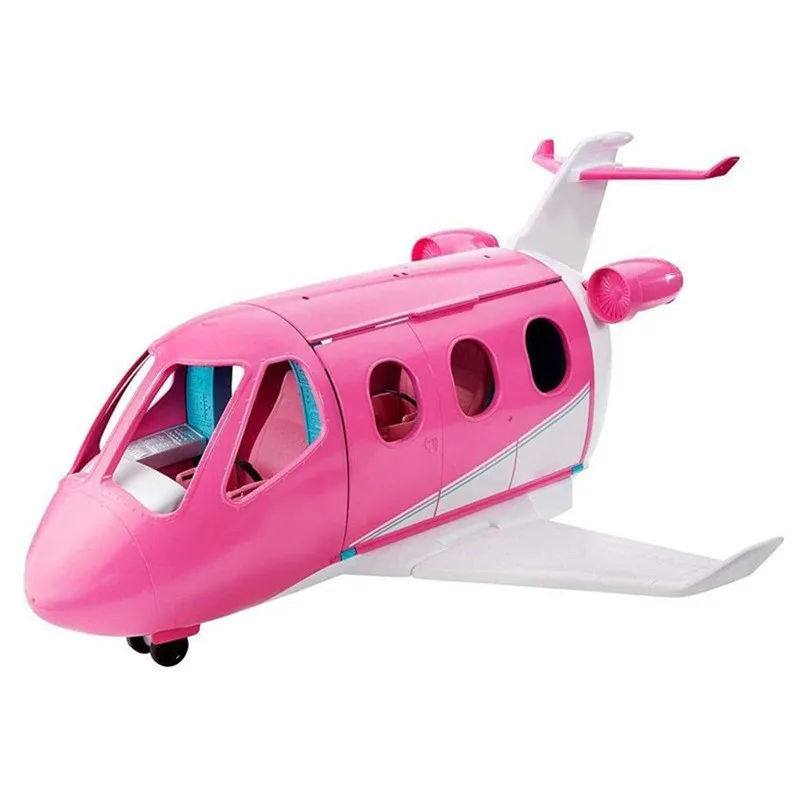 Cute Playset Doll With Travel Dream Airplane And Doll Accessories Suitcase Puppy Dog Pet Birthday Christmas Gift Toys for Kids