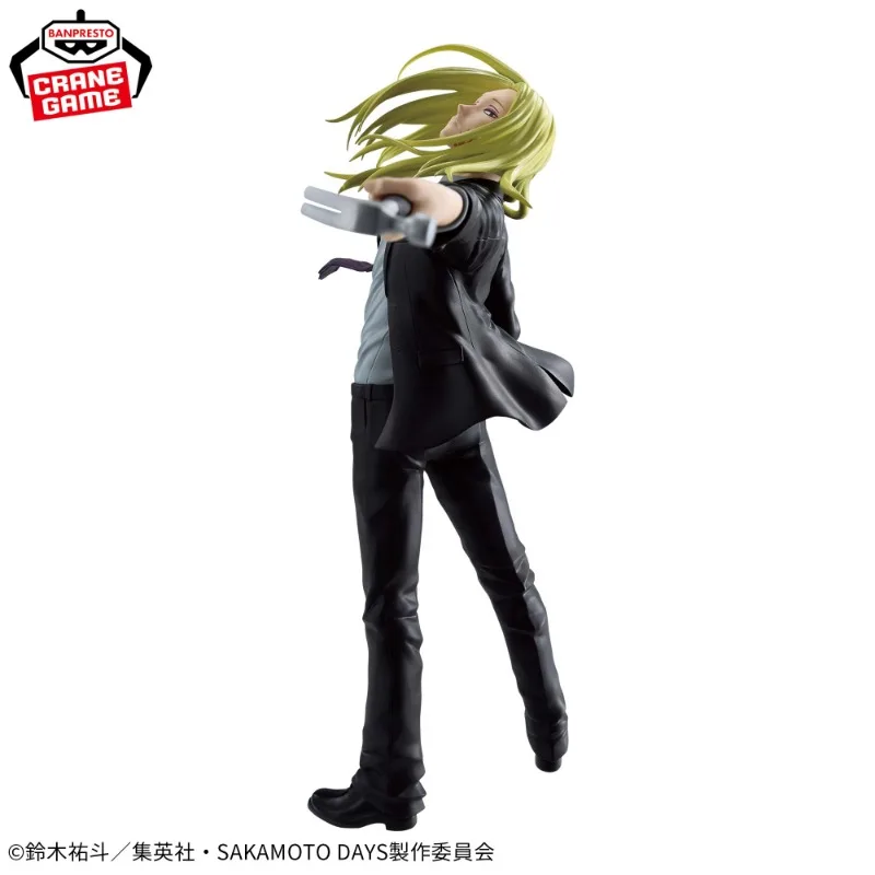 In Stock Original Bandai SAKAMOTO DAYS Shishiba PVc 18cm Anime Figure Action Toys Figurine Collector Model Doll Toys Gifts