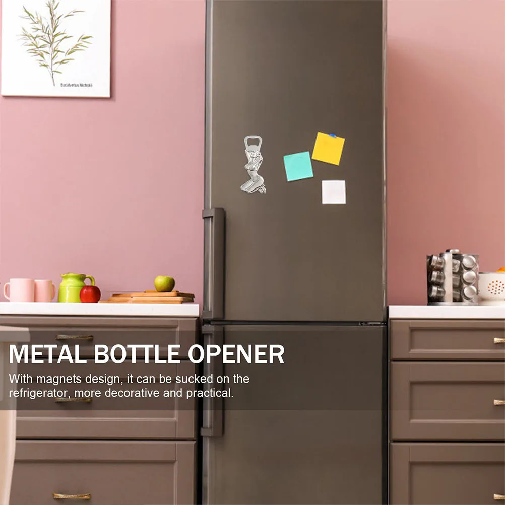 

Decorative Women Magnetic Bottle Opener High End Zinc Alloy Fridge Magnet Beer Opener Portable Outdoor Picnic Essential