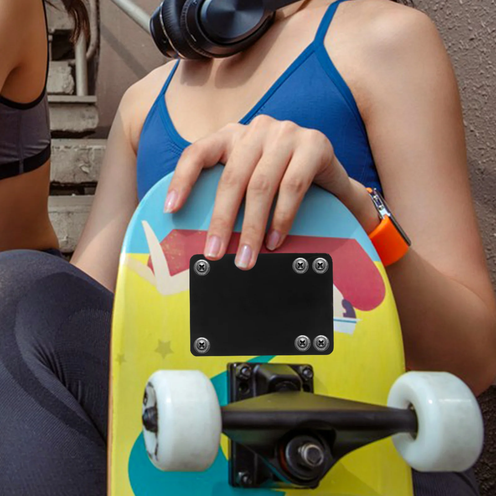 4 قطعة منصات التخميد لوح التزلج PP المواد الناهض للصدمات تصاعد لتعزيز الاستقرار وتقليل الاهتزاز على أربع عجلات #4