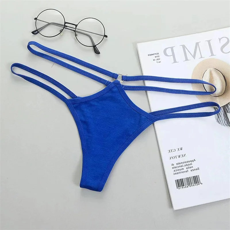 Mutandine da donna Perizoma tinta unita Cute Lady G-String Intimo Slip lingerie femminile