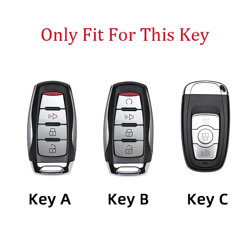 Key Case Cover For Haval H6 2022 Accessories H5 H7 H8 H9 F5 F7 F7X H2S GWM Coupe Poer Jolion Leather Metal Holder Shell