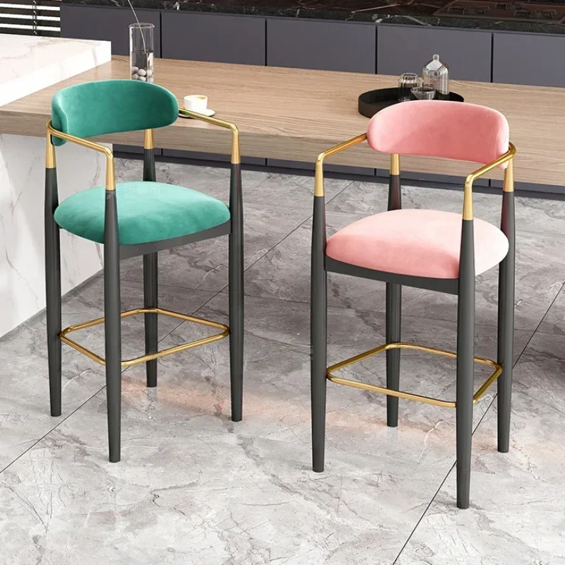 

Banqueta Chair Bar Kitchen Nordic Chairs Make Up Furniture Breakfast Mid Century Taburete Alto Minimalist Furniture European