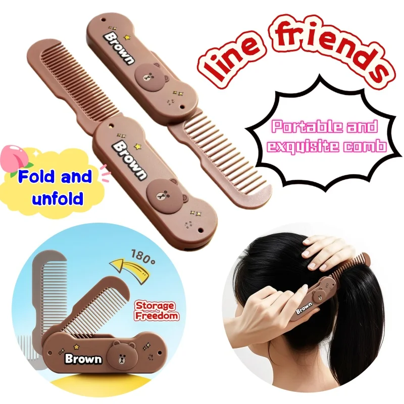 Новая портативная складная расческа для волос с милым мультяшным дизайном (персонажи из мультфильма «Новая линия друзей»), универсальная, для девочек и студентов, высококачественная, изысканная, легко хранить. Новая портативная складная расческа для волос с милым мультяшным дизайном (персонажи из мультфильма «Новая линия друзей»), универсальная, для девочек и студентов, высококачественная, изысканная, легко хранить.