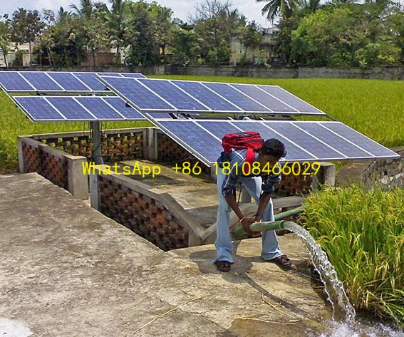 نظام مضخة المياه الزراعية للري الزراعي 20 حصان التيار المتناوب مضخة الآبار العميقة الشمسية #1