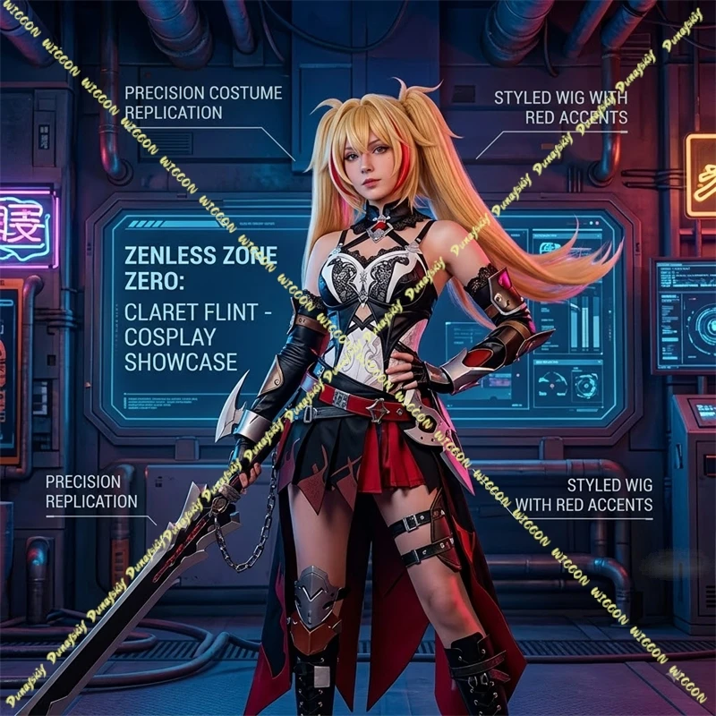 Anime Cosplay Photo - GCharacter Claret Flint Custome ame Zenless