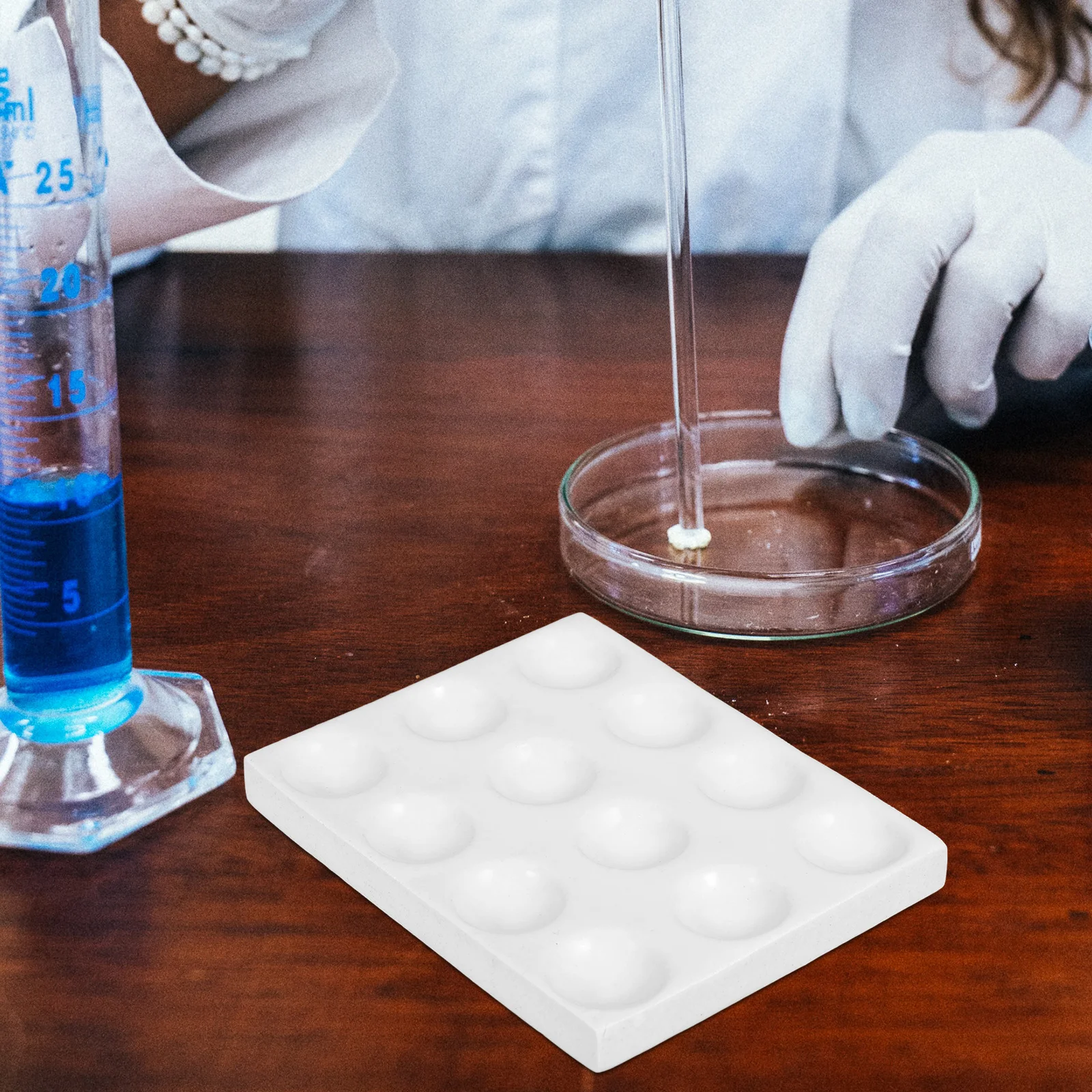 

Ceramic Spot Plate for Scientific Experiment Laboratory Plates Chemical Reaction Testing