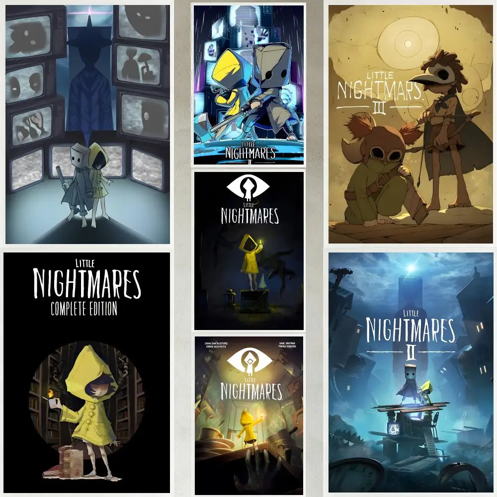 game Little Nightmares Poster Poster HD Waterproof Self-adhesive Art Print Wall Decor for Bedroom Living Room Gift