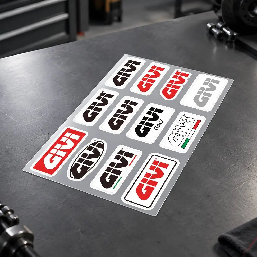 G-GIVI Motorcycle Decal Sticker Kit Reflective Graphics For Helmet Tank Fairing Body Custom Bike