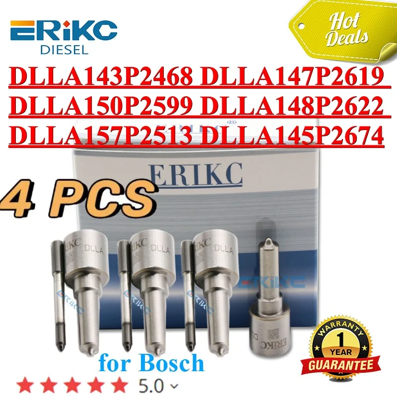 

4 шт. форсунка DLLA143P2468 DLLA147P2619 DLLA150P2599 распылитель-распылитель DLLA148P2622 DLLA157P2513 DLLA145P2674 для Bosch