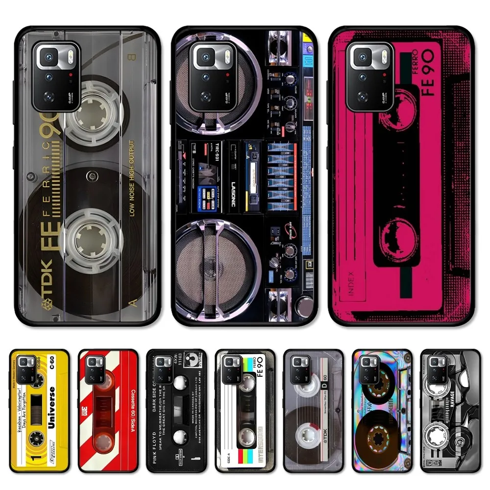 Vintage Cassette tape  Phone Case For Redmi Note 4 X 5 A 6 7 8 T 9 9S 10 11 11S 11Epro Poco M3 pro