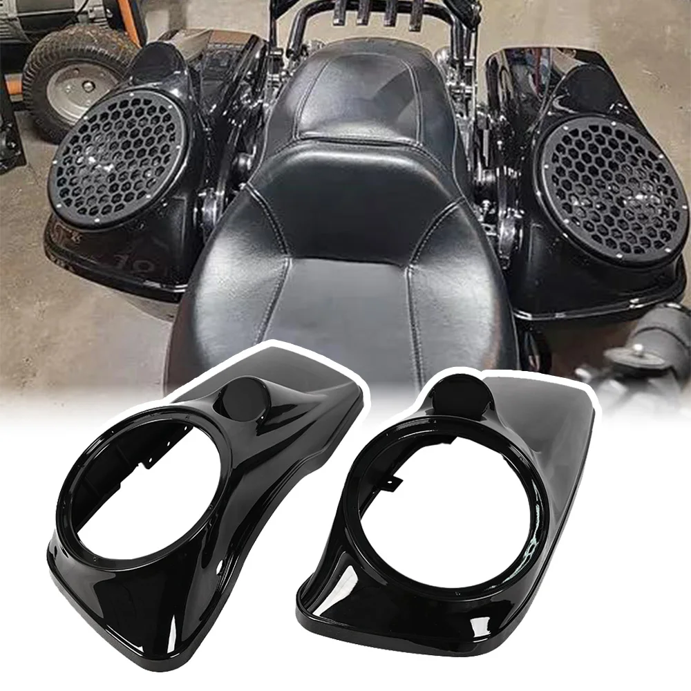 Motorcycle Parts Black Saddlebag Lids without Speaker Lids Cover for Harley Touring Street Glide Road Glide Road King 2014-2023