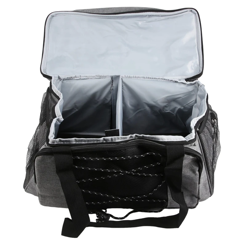 Bowling Portable Travel Bag And Padded Divider For Double Ball And One Pair Of Bowling Shoes