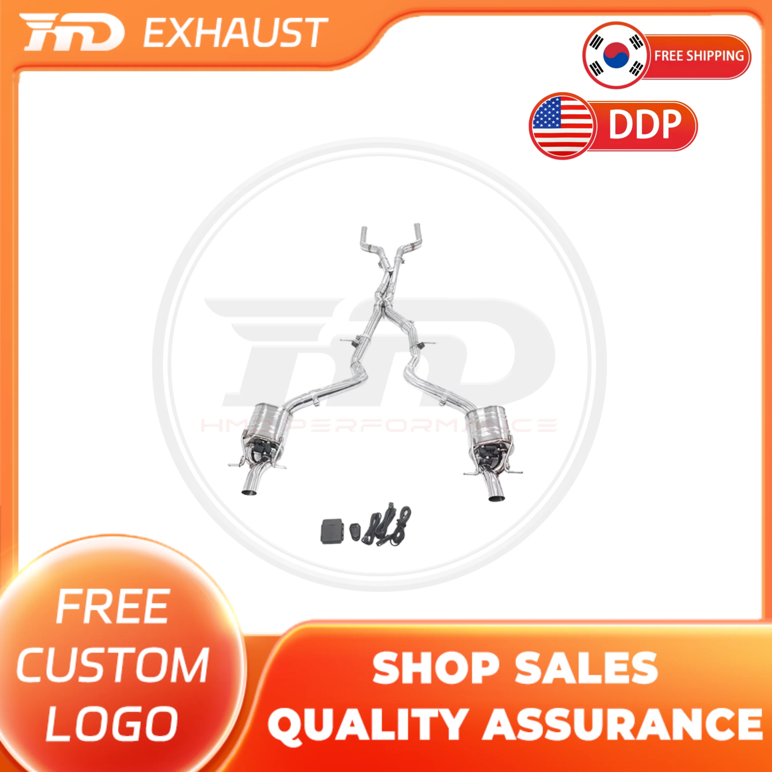 

HMD stainless steel Exhaust System Performance Catback for Mercedes Benz AMG GT63S GT43 X290 with valves and mufflers