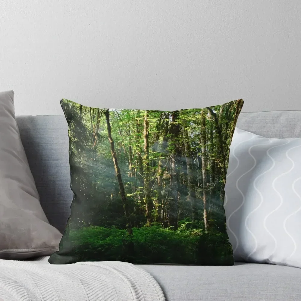 

Smoke in the Forest Throw Pillow Room decorating items sleeping pillows pillows decor home Christmas Pillows pillow