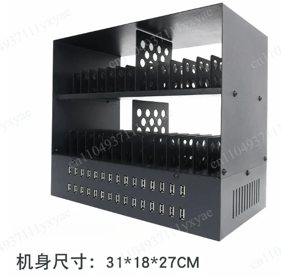 30 ports 40 ports mobile phone charging integrated bracket multi-port usb charger studio rechargeable mobile  storage cabinet image 5