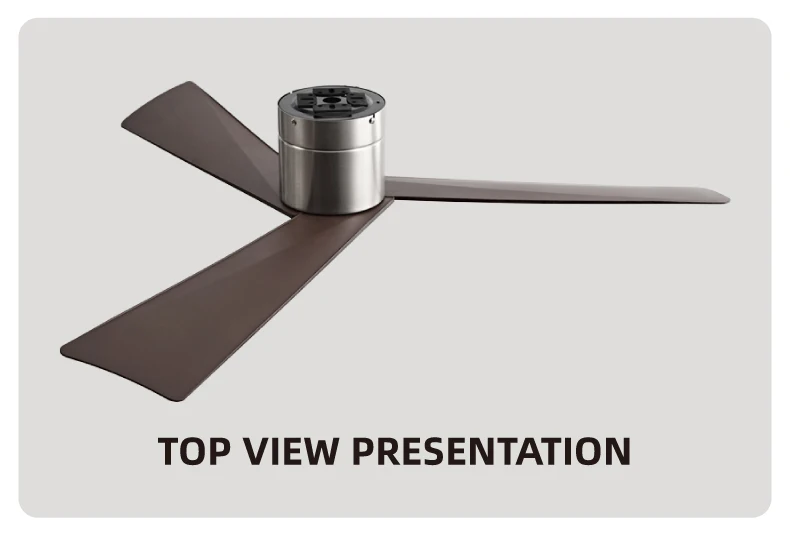 Retro Ceiling Fan for Home – 52-Inch DC Motor, No Light, Remote Control — detail 16