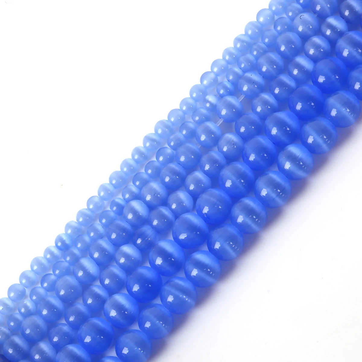 

4/6/8mm Cat Eye Stone Beads Charms Beading Fashion Beads Green Loose Spacer Bracelet Necklace Jewelry Making Accessories