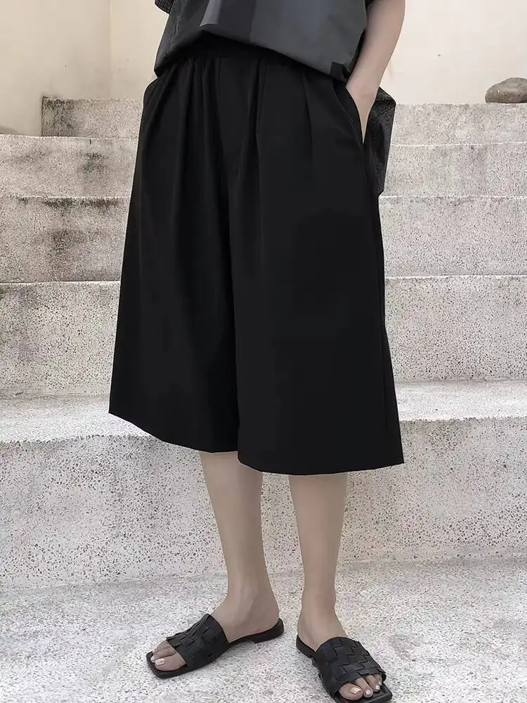 

Women's Suit Shorts Summer New Classic Dark Versatile High Waist Simple Casual Large Size Five Minutes Pants