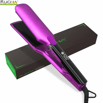 Hair Straightener 500F High Temperature Professional Ceramics Plates Irons PTC Fast…