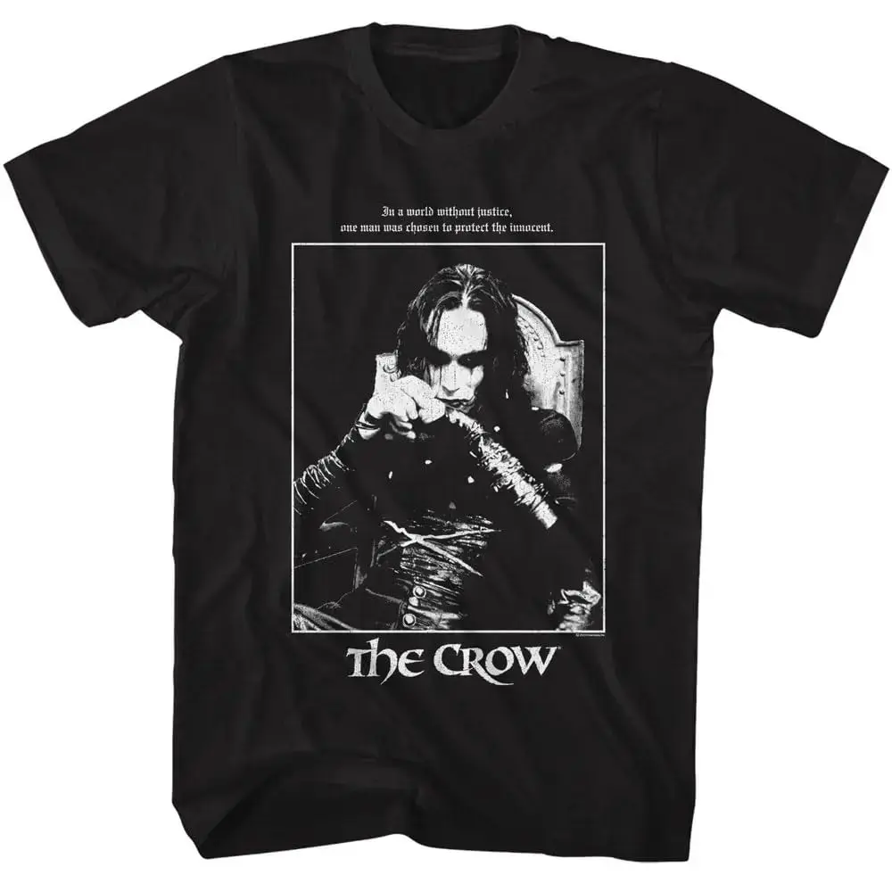 The Crow T-Shirt Eric Draven Gothic Oversized Streetwear Horrorfilm 80er Jahre Klassischer Grafikdruck Kurzarm Lässige lockere T-Shirts – Detail 6