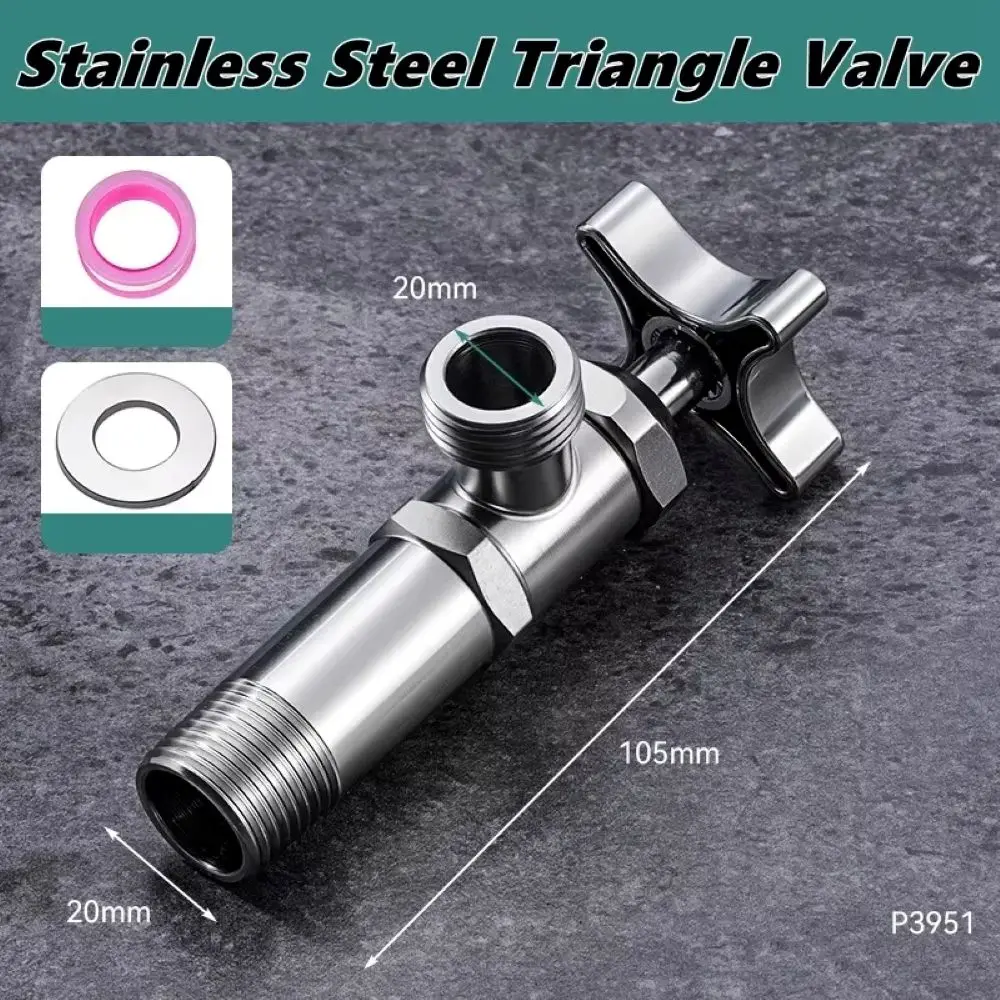 Stainless Steel Quick Opening Triangle Valve Faucet Accessory Thickened for Hot And Cold Water Bathroom