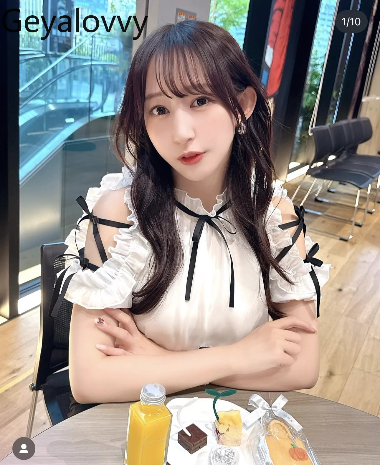 

Japanese Sweet Heavywork Off-Shoulder Shirt with Bow Tie Summer Cute Girls Mesh Blouse Short Solid Color Versatile Tops
