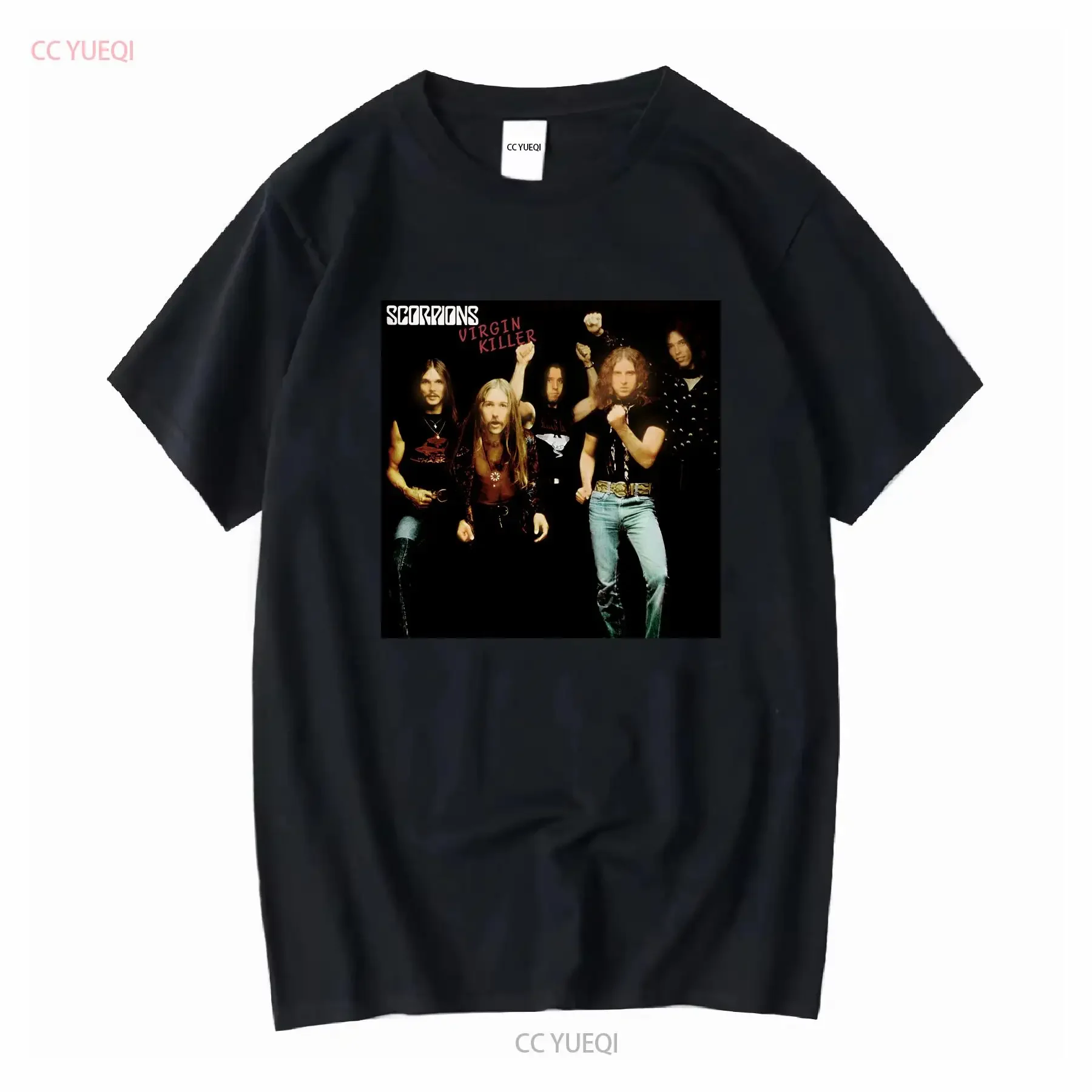 Scorpions Virgin Killer T shirt Black Cotton For men Women All Sizes YA282 long or short sleeves vintage Washed Comfortable