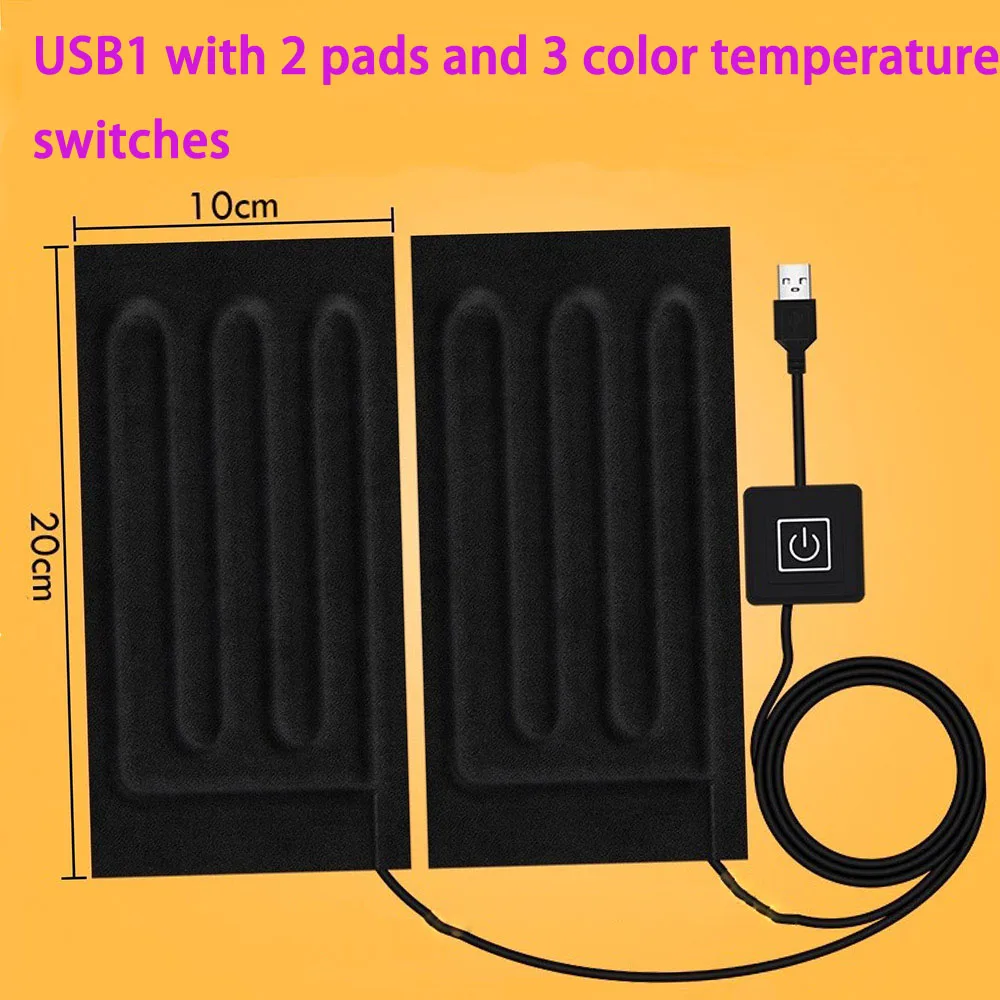 

Heating element extension insulation bag clothes gloves heater USB interface can be used for charging heating film DIY