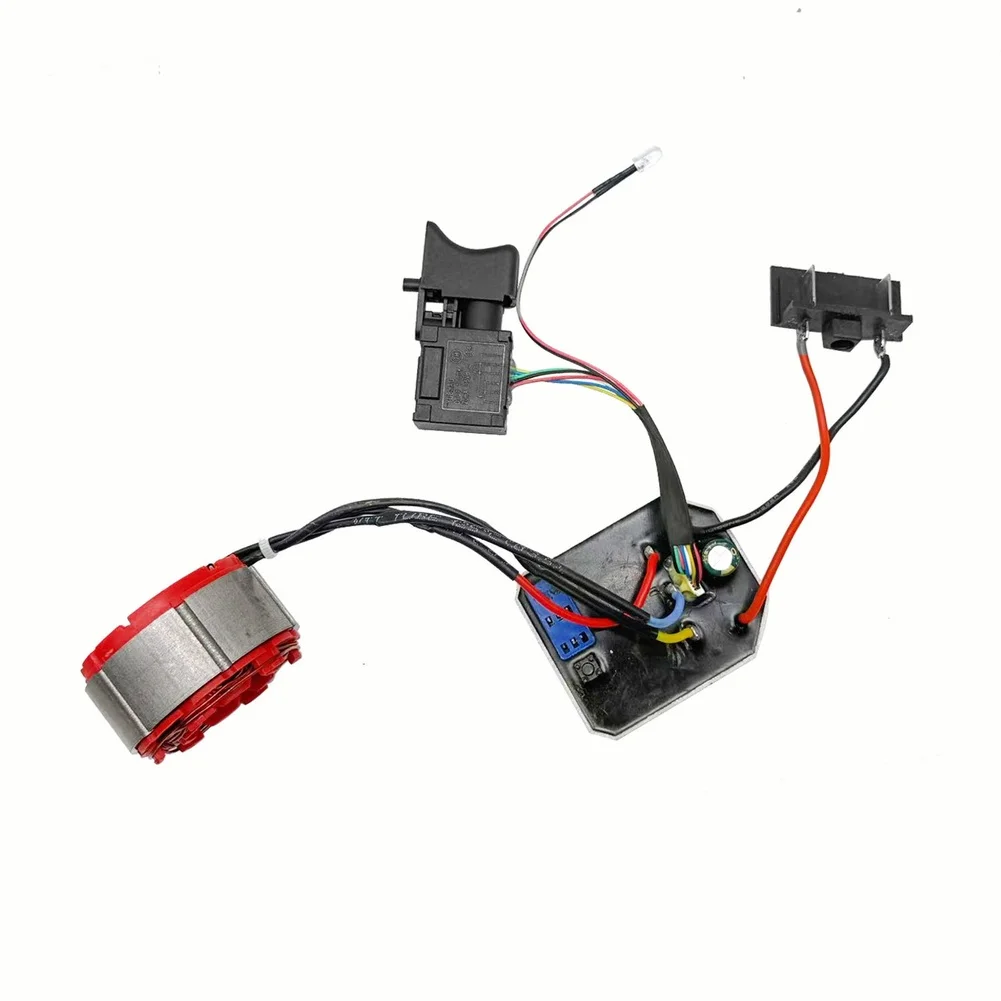 Brushless Wrench Motor Assembly for DAYI Style Equipment 500-600Nm Rated Stator with 5220 Coil Switch and LED Illumination