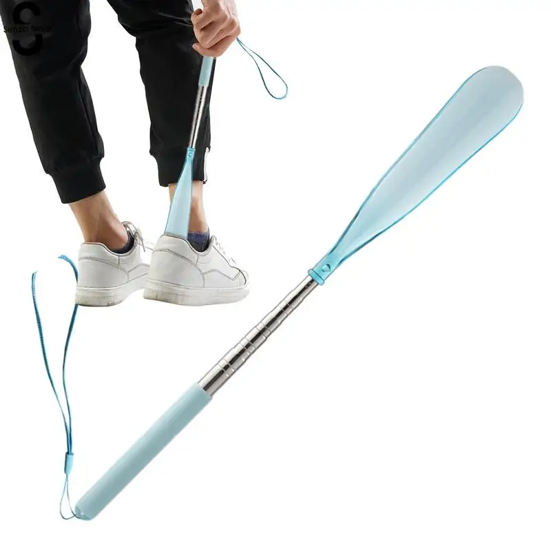 Telescopic Shoe Spoon Flexible Shoe Lifter Easy Wear Helper Shoehorns Portable Shoe Horns Shoe Scoop For Seniors Men Women